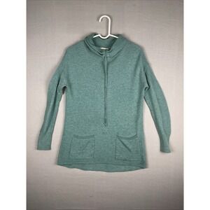 Akini Teal Knit Sweater Pullover Womens